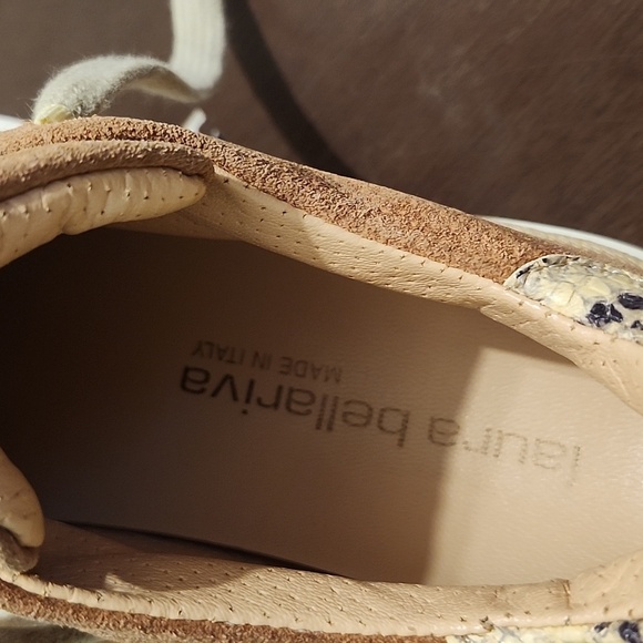 Laura Billariva Men's Tan Suede Sneakers. Made Italy - Picture 4 of 12